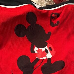Red Mickey Mouse Epcot Canada 🇨🇦 Jersey Top